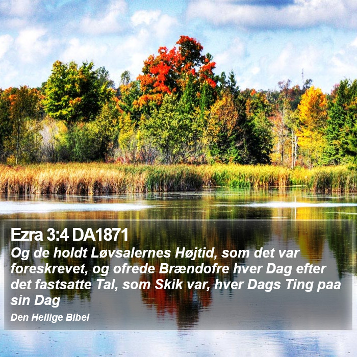 Ezra 3:4 DA1871 Bible Study