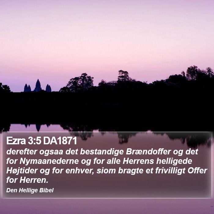 Ezra 3:5 DA1871 Bible Study