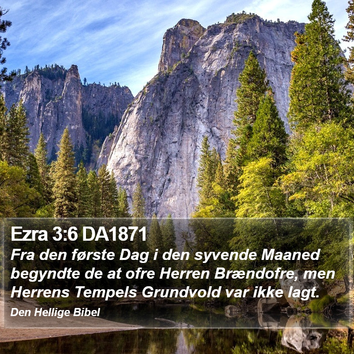 Ezra 3:6 DA1871 Bible Study