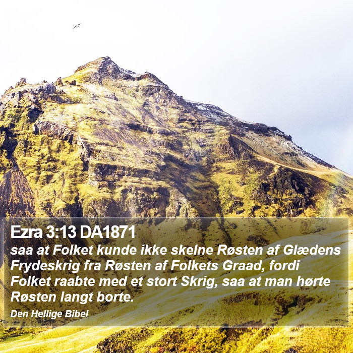 Ezra 3:13 DA1871 Bible Study