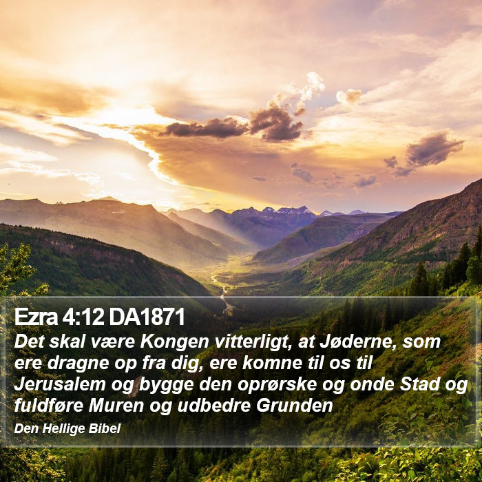 Ezra 4:12 DA1871 Bible Study