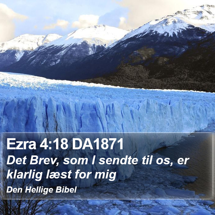 Ezra 4:18 DA1871 Bible Study