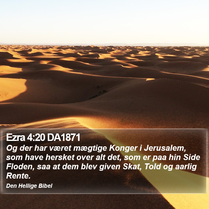 Ezra 4:20 DA1871 Bible Study