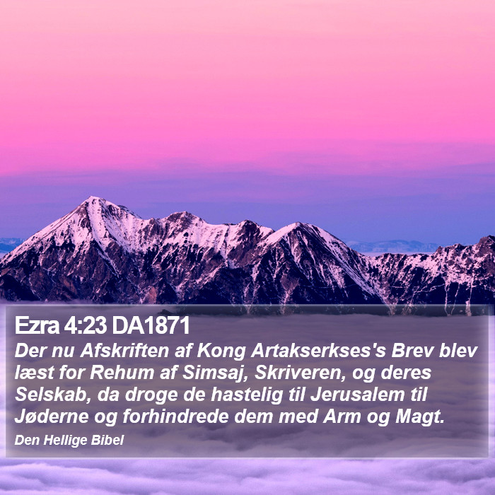 Ezra 4:23 DA1871 Bible Study