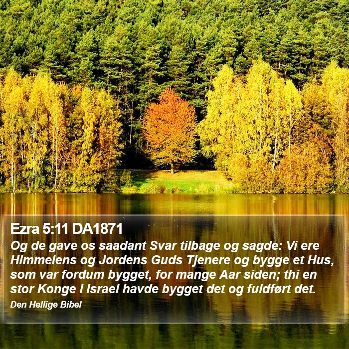 Ezra 5:11 DA1871 Bible Study