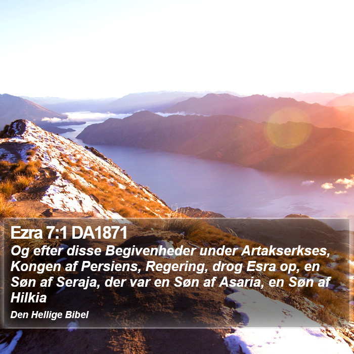 Ezra 7:1 DA1871 Bible Study