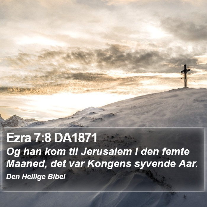 Ezra 7:8 DA1871 Bible Study