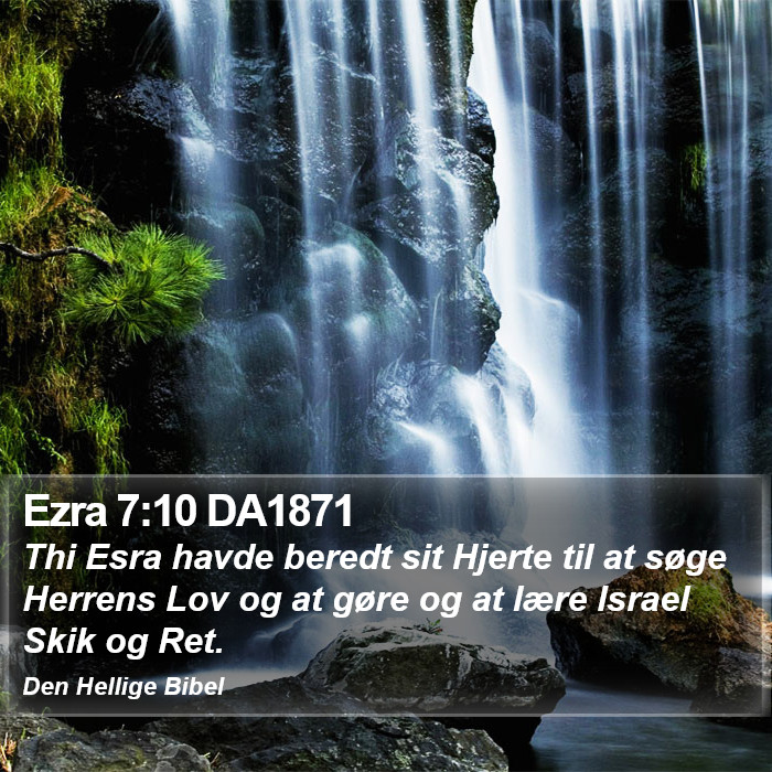 Ezra 7:10 DA1871 Bible Study