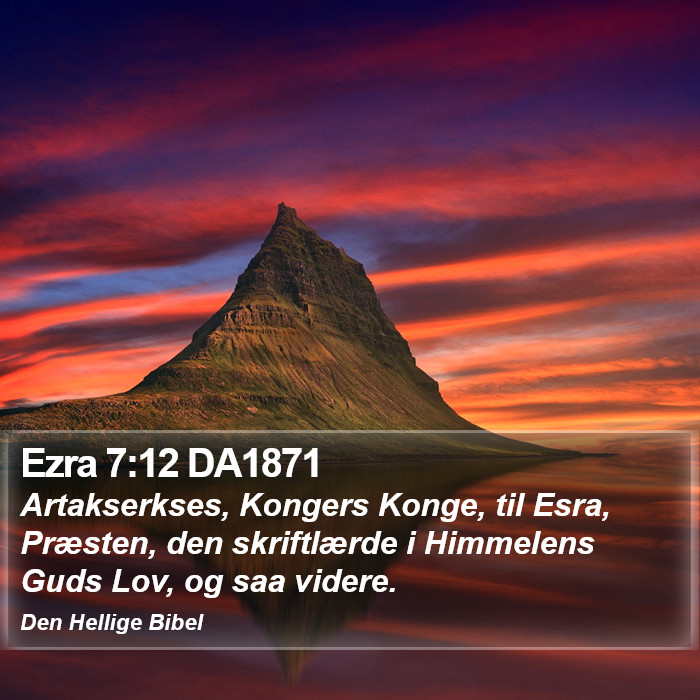 Ezra 7:12 DA1871 Bible Study