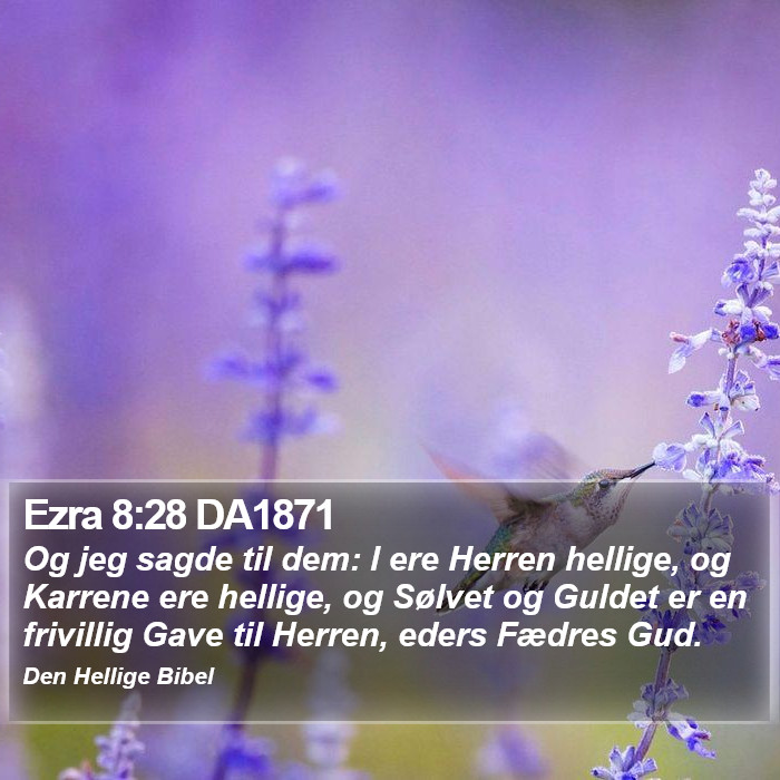 Ezra 8:28 DA1871 Bible Study