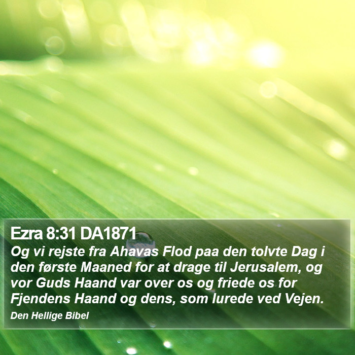 Ezra 8:31 DA1871 Bible Study