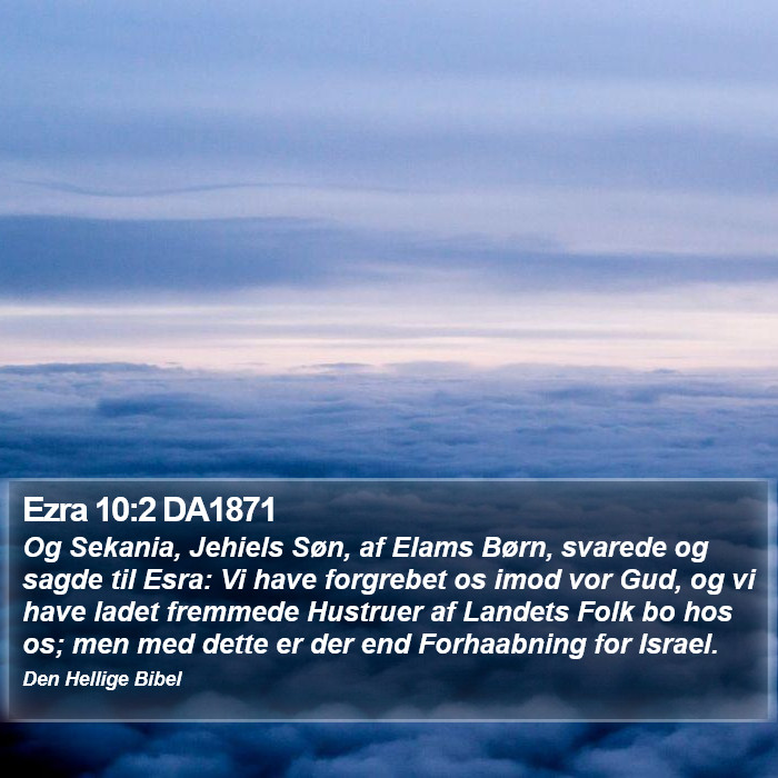 Ezra 10:2 DA1871 Bible Study