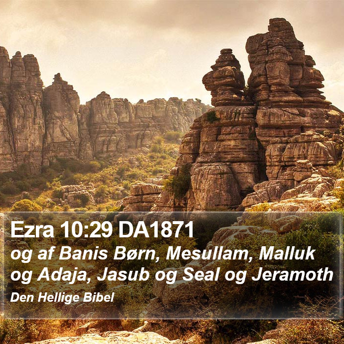Ezra 10:29 DA1871 Bible Study