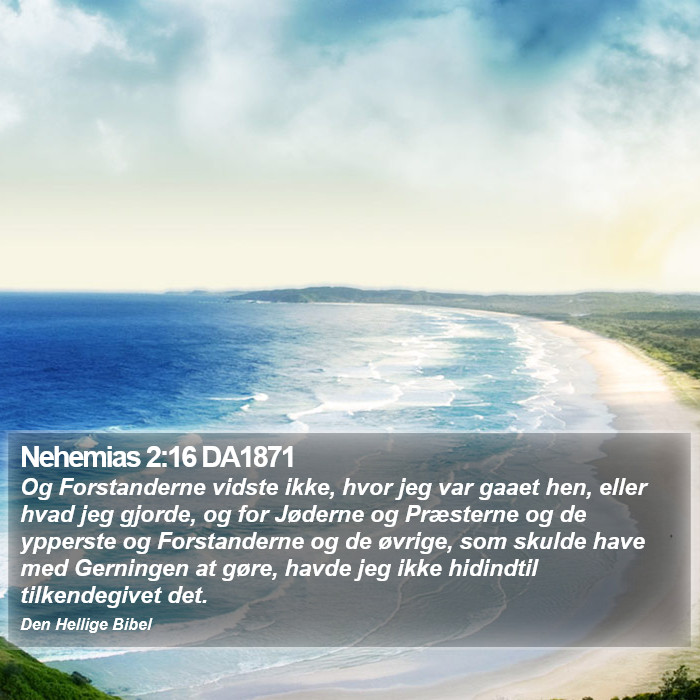 Nehemias 2:16 DA1871 Bible Study
