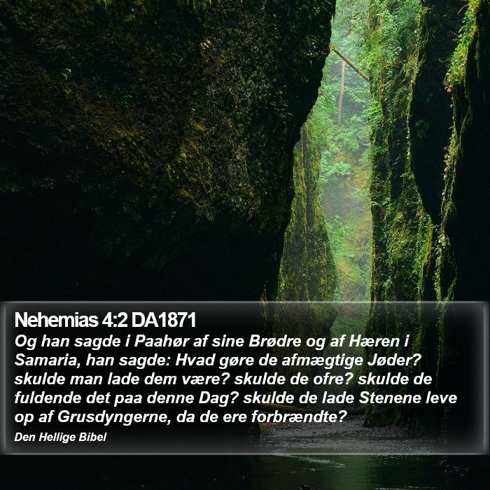 Nehemias 4:2 DA1871 Bible Study