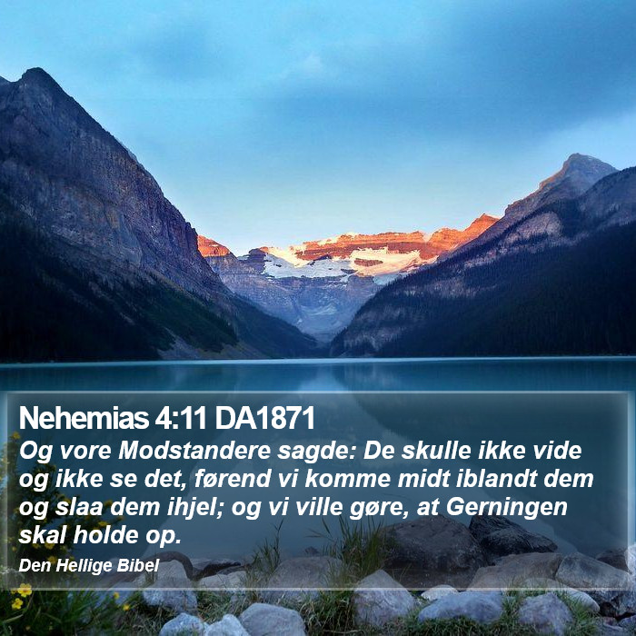 Nehemias 4:11 DA1871 Bible Study