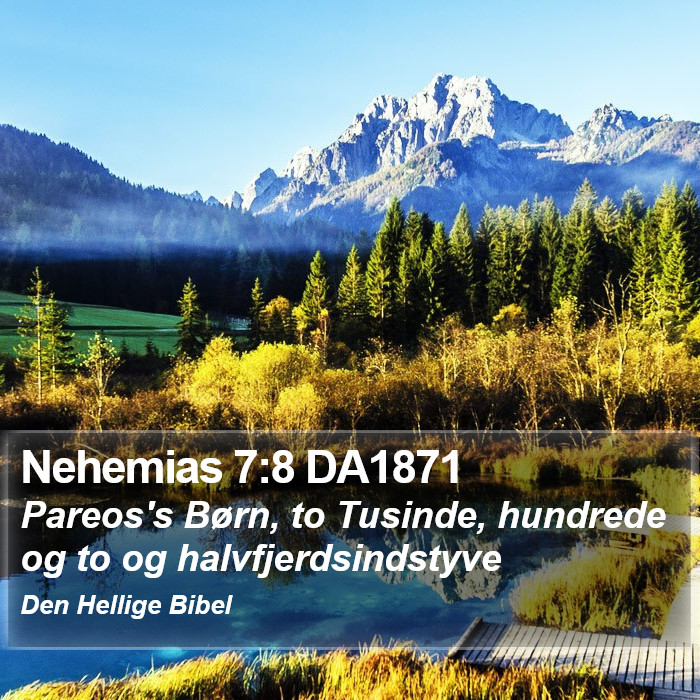 Nehemias 7:8 DA1871 Bible Study