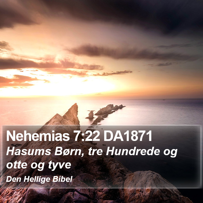 Nehemias 7:22 DA1871 Bible Study