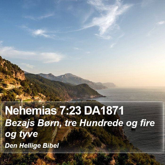 Nehemias 7:23 DA1871 Bible Study