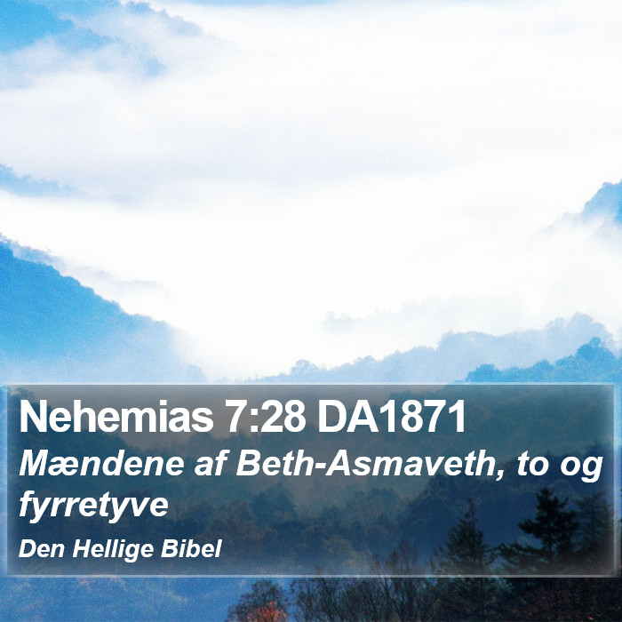 Nehemias 7:28 DA1871 Bible Study
