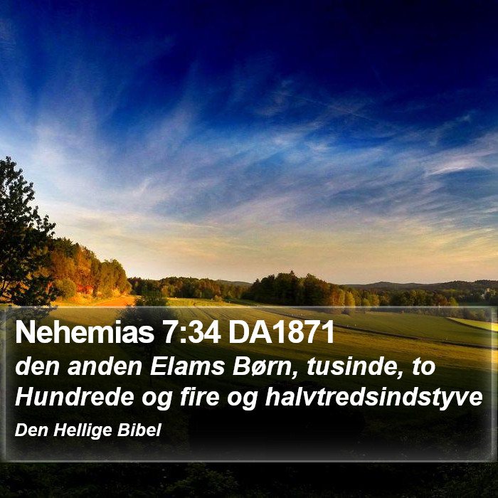 Nehemias 7:34 DA1871 Bible Study