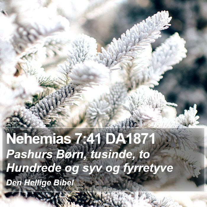 Nehemias 7:41 DA1871 Bible Study