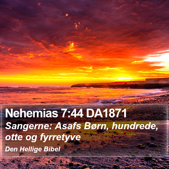 Nehemias 7:44 DA1871 Bible Study