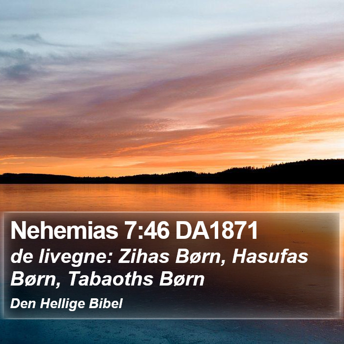 Nehemias 7:46 DA1871 Bible Study