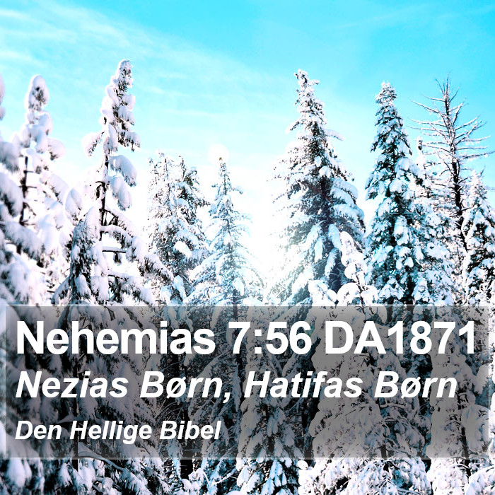 Nehemias 7:56 DA1871 Bible Study
