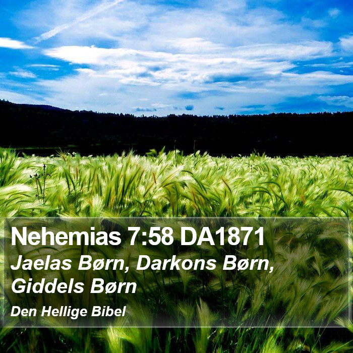 Nehemias 7:58 DA1871 Bible Study