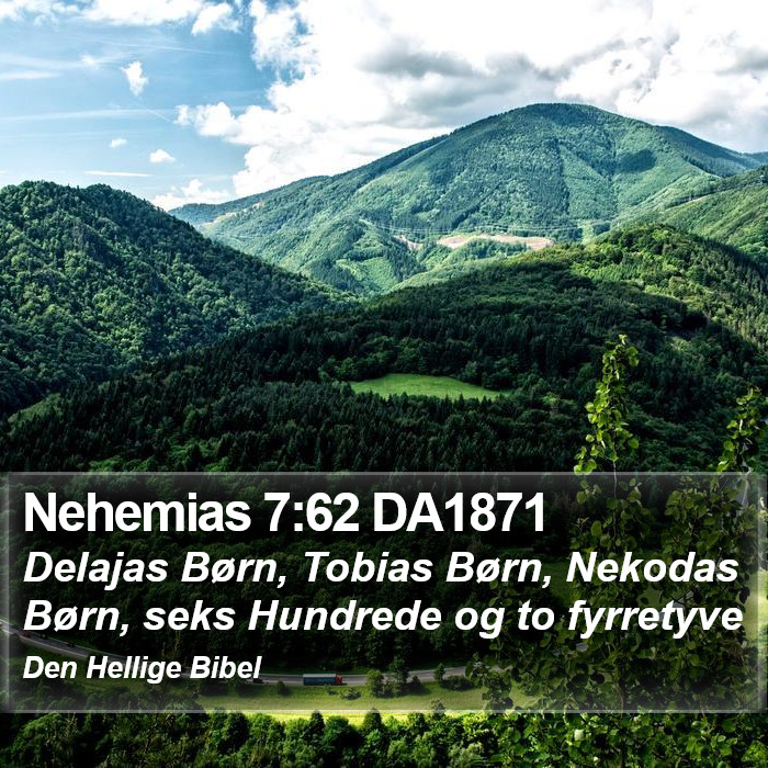 Nehemias 7:62 DA1871 Bible Study