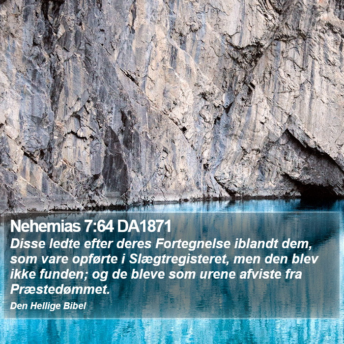 Nehemias 7:64 DA1871 Bible Study