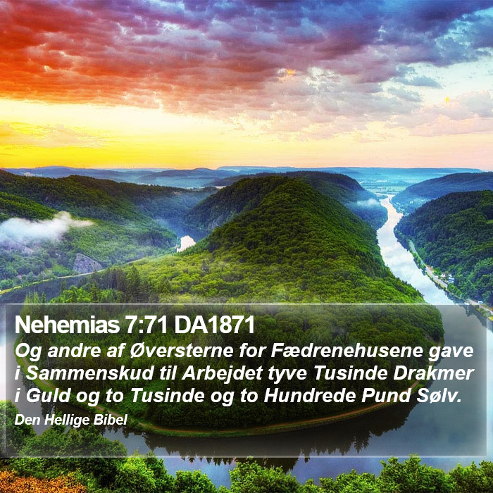 Nehemias 7:71 DA1871 Bible Study