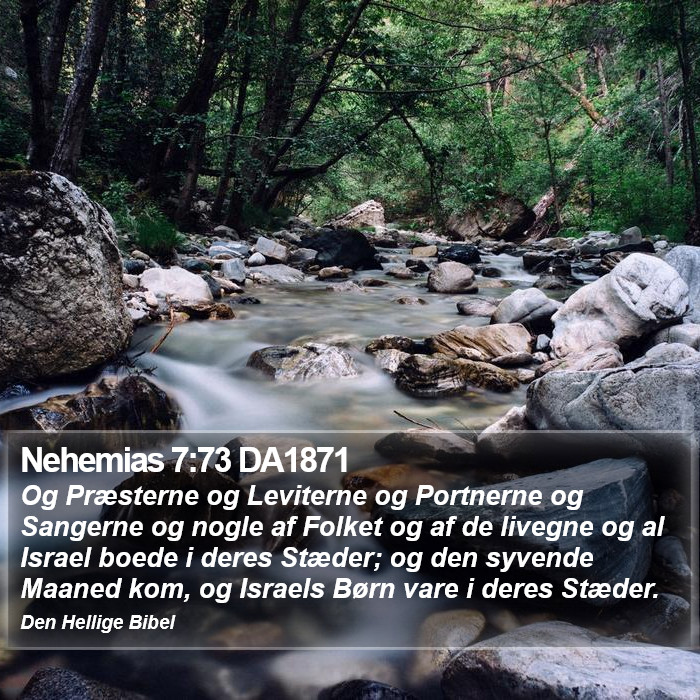 Nehemias 7:73 DA1871 Bible Study