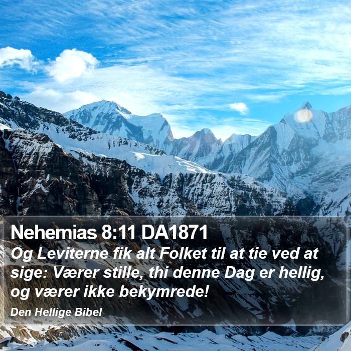 Nehemias 8:11 DA1871 Bible Study