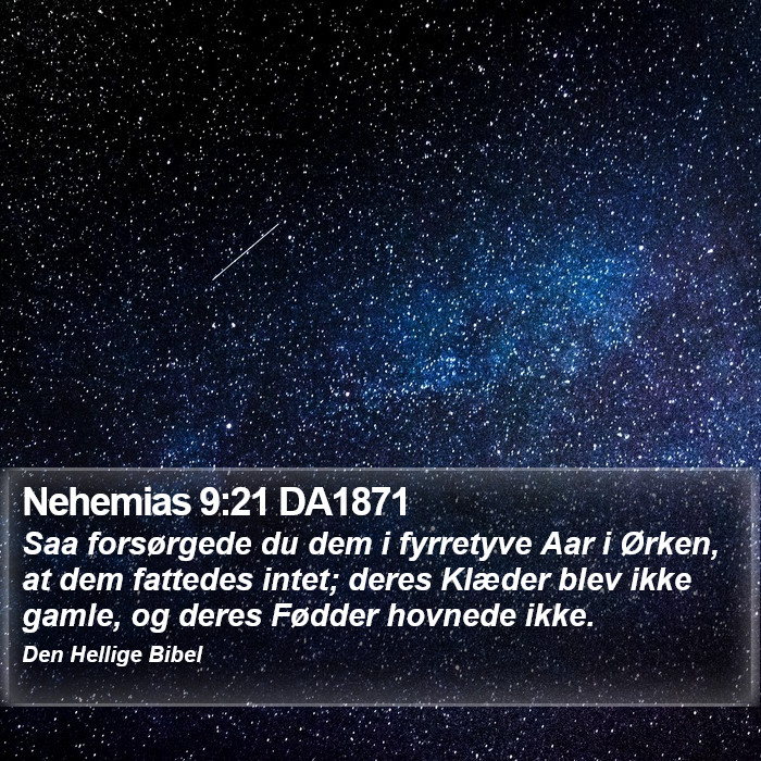Nehemias 9:21 DA1871 Bible Study