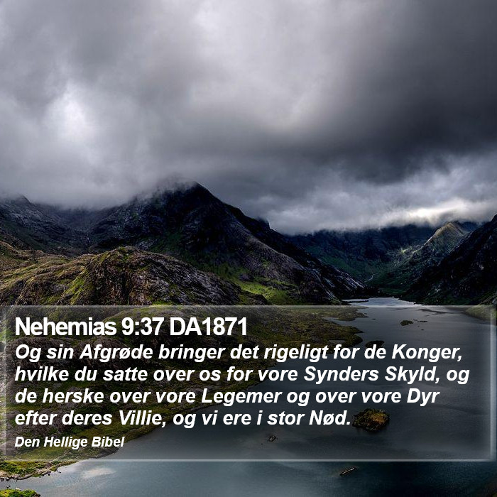 Nehemias 9:37 DA1871 Bible Study