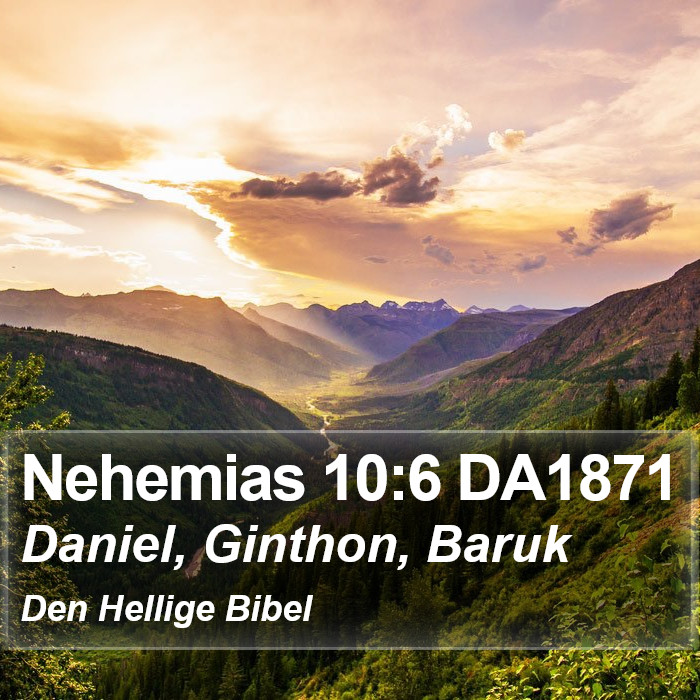 Nehemias 10:6 DA1871 Bible Study