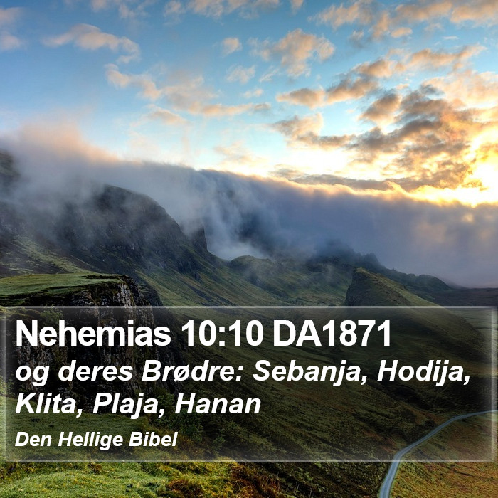 Nehemias 10:10 DA1871 Bible Study