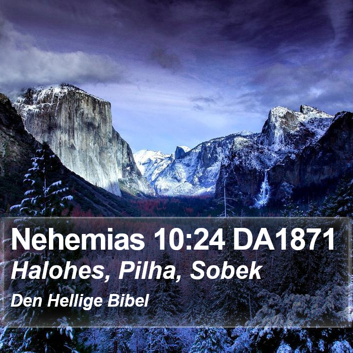 Nehemias 10:24 DA1871 Bible Study