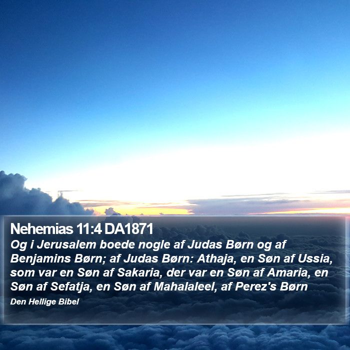 Nehemias 11:4 DA1871 Bible Study