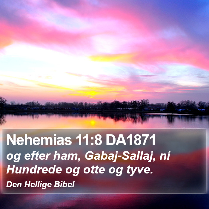 Nehemias 11:8 DA1871 Bible Study