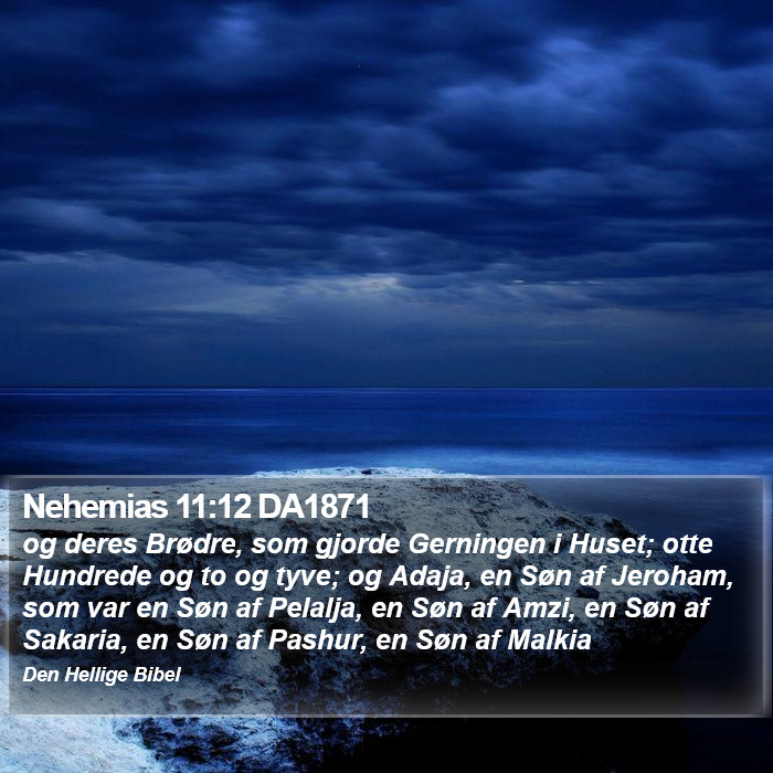 Nehemias 11:12 DA1871 Bible Study