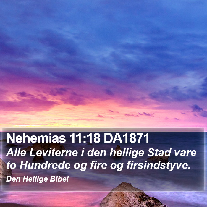 Nehemias 11:18 DA1871 Bible Study