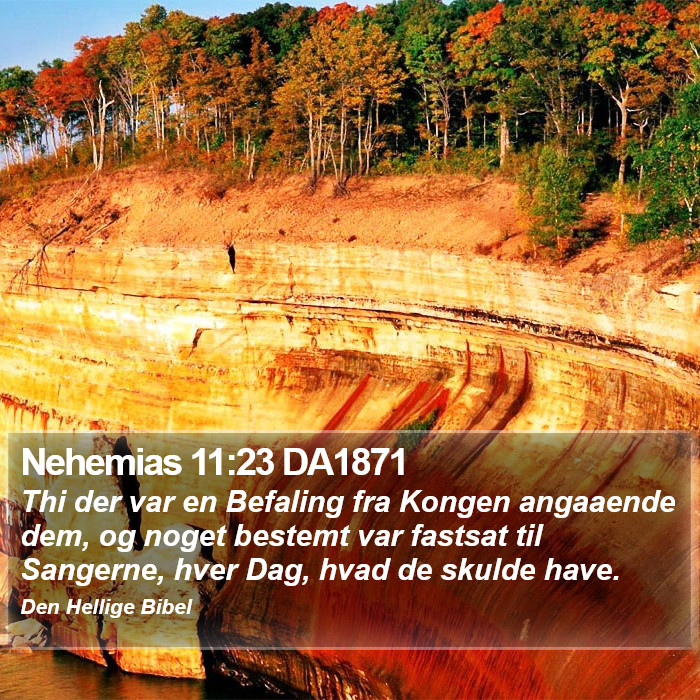 Nehemias 11:23 DA1871 Bible Study