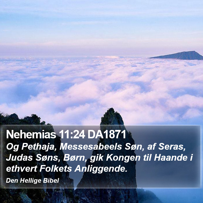 Nehemias 11:24 DA1871 Bible Study