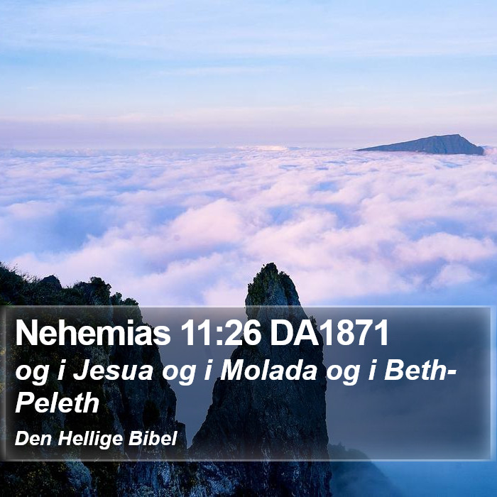 Nehemias 11:26 DA1871 Bible Study