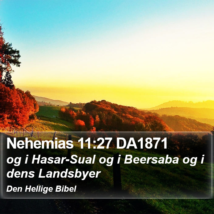 Nehemias 11:27 DA1871 Bible Study