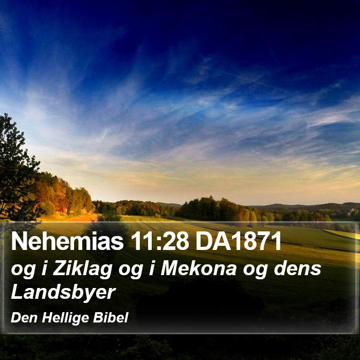 Nehemias 11:28 DA1871 Bible Study