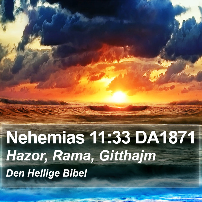 Nehemias 11:33 DA1871 Bible Study